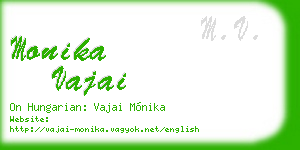 monika vajai business card